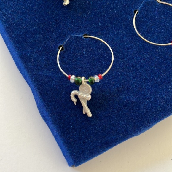 LINDSAY CLAIRE Christmas Themed Fine Pewter Stemware Charms - Picture 9 of 12